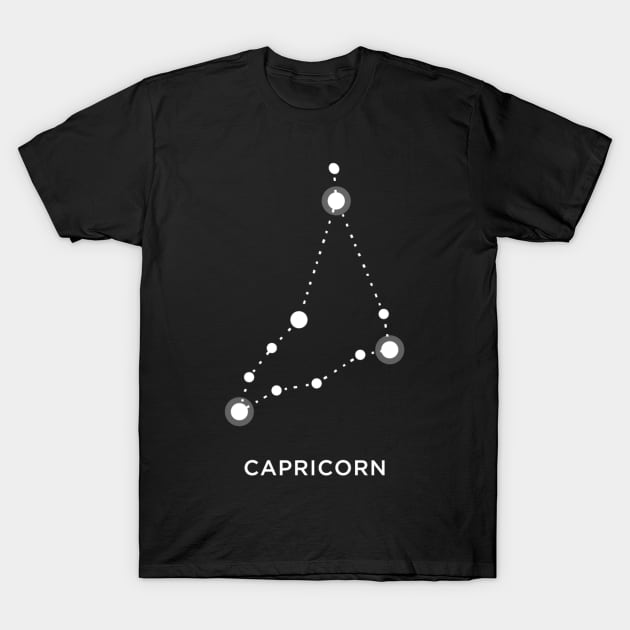 Capricorn Zodiac Constellation Sign T-Shirt by writewin